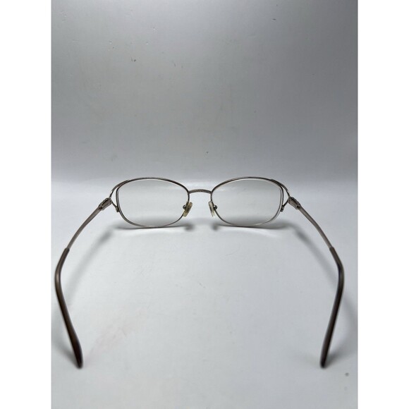 Marchon NYC Tres Jolie 118 Eyeglasses Frames Only Women Champagne Oval 47 - Picture 5 of 6